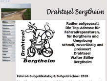 Tablet Screenshot of fahrradwerkstatt-drahtesel.de